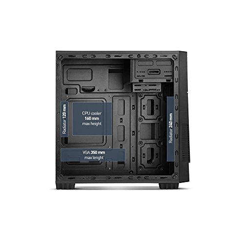 Nox Virtus - NXVIRTUS - Caja PC, Micro-ATX, USB 3.0, Color Negro