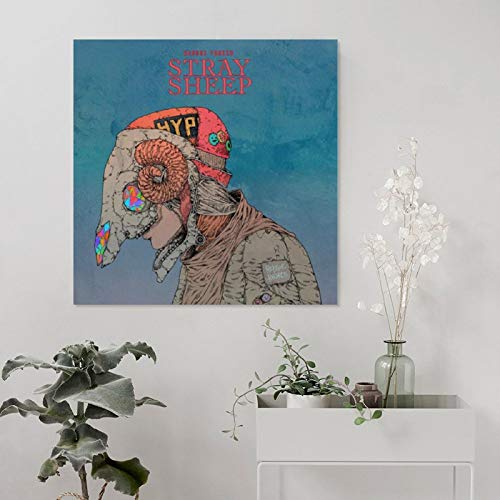 NQSB Cancionista Kenshi Yonezu - Álbum de fotos de ovejas callejeras, 1 póster decorativo, lienzo para pared, para sala de estar, dormitorio, 30 x 30 cm