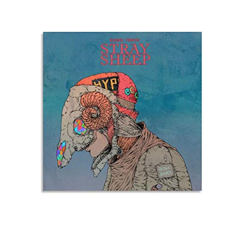 NQSB Cancionista Kenshi Yonezu - Álbum de fotos de ovejas callejeras, 1 póster decorativo, lienzo para pared, para sala de estar, dormitorio, 30 x 30 cm