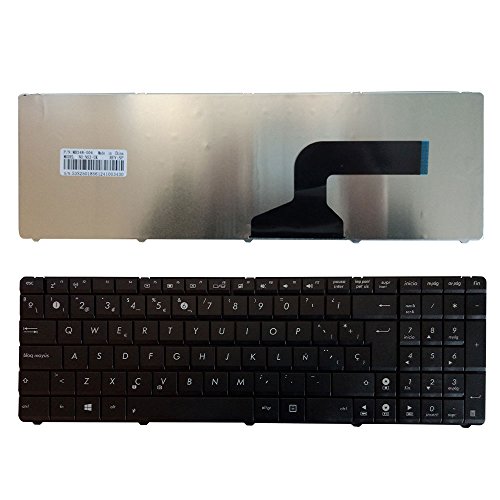 Nuevo Teclado Español para ASUS X55 X55A X55C X55U X55V X55VD X54C K54C K54L K54LY X54 X54L X54LY K55D K55N K55DE N70 N70S N73 Negro