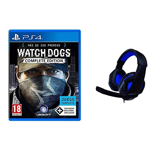NUWA Pack Watch Dogs Complete Edition PS4 + Auriculares Gaming Azules
