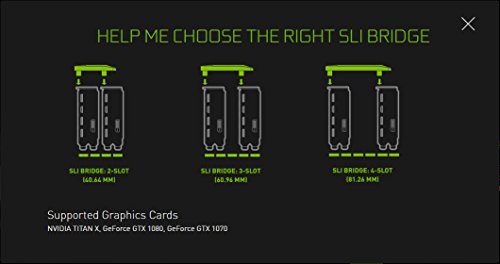 Nvidia GTX SLI HB SLI SLI Black – Cable Interface/Gender Adapters (SLI, SLI, Black, GeForce GTX 770, GTX 780, GTX 780 Ti, GTX 970, GTX 980, GTX 980 Ti, GTX 1070, GTX 1080 GTX Titan, 81.3 mm)