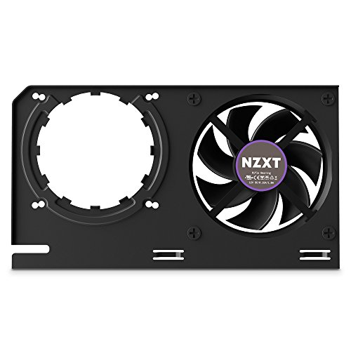Nzxt KRAKEN G12 - Kit de montaje de GPU para refrigeradores líquidos todo en uno de la serie Kraken X - Compatibilidad con GPU AMD y NVIDIA - Refrigeración activa para VRM - Negro