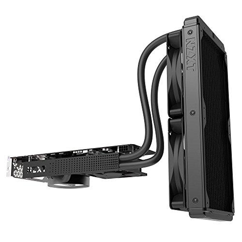 Nzxt KRAKEN G12 - Kit de montaje de GPU para refrigeradores líquidos todo en uno de la serie Kraken X - Compatibilidad con GPU AMD y NVIDIA - Refrigeración activa para VRM - Negro