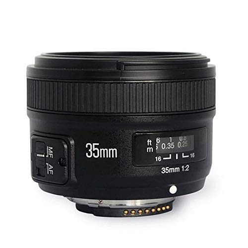 Objetivo Yongnuo YN-35mm F/2 para cámaras DSLR Nikon - Auto Enfoque AF/MF
