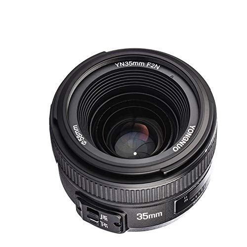 Objetivo Yongnuo YN-35mm F/2 para cámaras DSLR Nikon - Auto Enfoque AF/MF