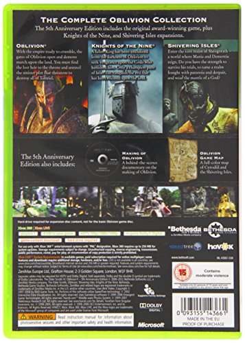 Oblivion - Elder Scrolls IV - 5th Anniversary Edition [Importación inglesa]