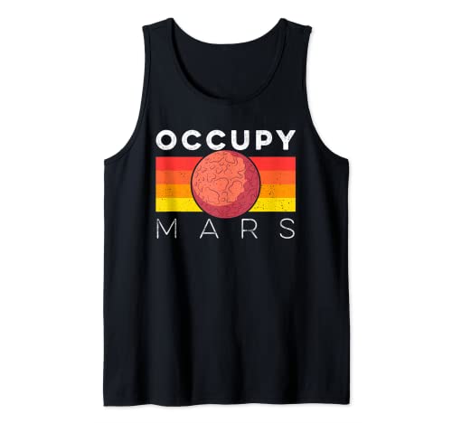 Occupy Mars Terraforming Deepspace Colonization Futuristic Camiseta sin Mangas