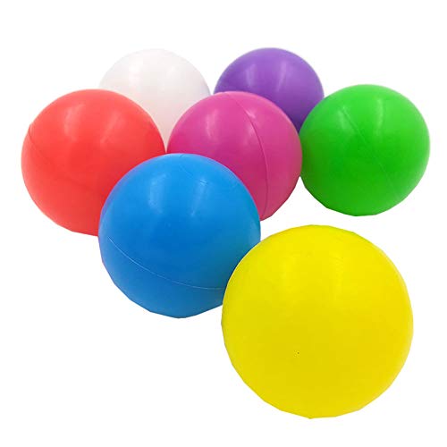 Ocean Ball Plastic Ball Juego Requisitos de Juego A Prueba de aplastamiento Plail Play Balls BPA Sin Bordes Bolas de mar para Tiendas de campaña Túneles Indoor al Aire Libre Color Aleatorio 100 PCS