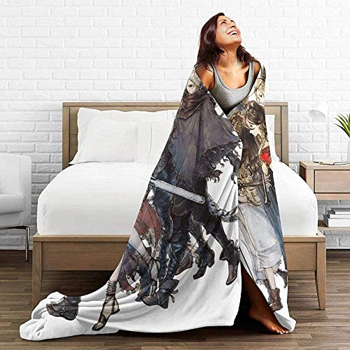 Octopath Traveler - Manta de Microfibra Ultra Suave para viajeros, Manta de Franela cálida, sofá Cama de Felpa para decoración del hogar, 31.49x59