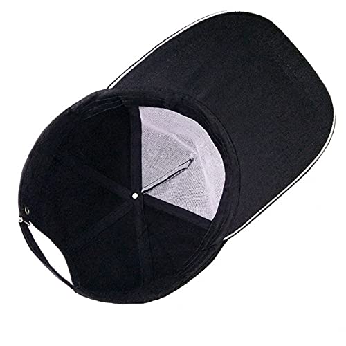 OEWFM Gorra de béisbol Crisis Core Final Fantasy Good Bad Hero Parody Gorra Snapback Negra Pico Regalo de Gorra de Deportes al Aire Libre