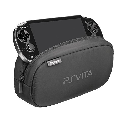 OFFICIAL Sony Playstation PS Vita Soft Travel Pouch Carry Case Bag - WITH DUAL STORAGE COMPARTMENTS FOR PERIPHERALS + MEMORY CARD SLOTS - PCH-ZTP1 [OEM Packed], [Importado de Reino Unido]