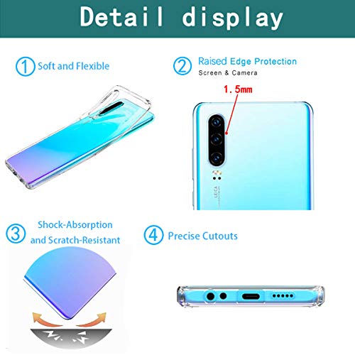 Oihxse Compatible con Huawei Honor 20S/PLAY3 Funda Suave Gel TPU Silicona Cristal Transparente Carcasa Acuarela Animal Pintado Patrón Protectora Estuche Bumper Caso Case (B6)