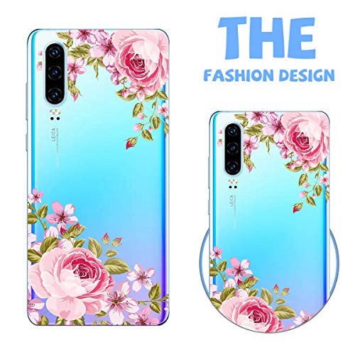 Oihxse Cristal Funda para Huawei Honor 20S/PLAY3 Transparente Suave TPU Flores Girasoles Amarillos Dibujo Diseño Serie Carcasa Flexible Bumper Anti-Choque Anti-Arañazos Protector (D8)