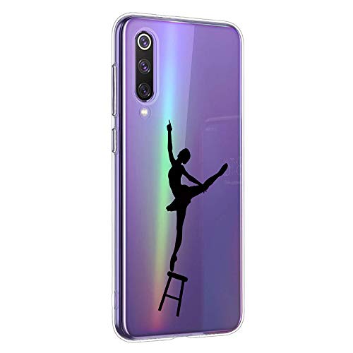 Oihxse Funda Xiaomi Pocophone F1, Ultra Delgado Transparente TPU Silicona Case Suave Claro Elegante Creativa Patrón Bumper Carcasa Anti-Arañazos Anti-Choque Protección Caso Cover (A11)