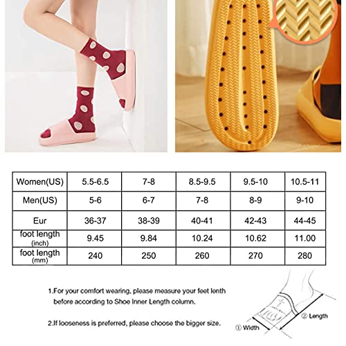 oijhg Foggs Japan Slippers, Cozislides Original Super Soft Home Slippers, CloudFeet Thick Sole Non-Slip Quick Drying Open Toe Shower Sandals (Black,42-43)