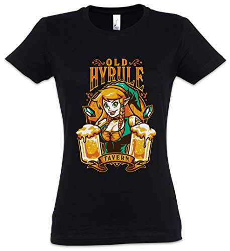 Old Hyrule Tavern I Mujer Girlie Women T-Shirt – Link Gameboy Legend Game Retro Zelda Triforce Logo Geek Nerd Tamaños S - 5XL