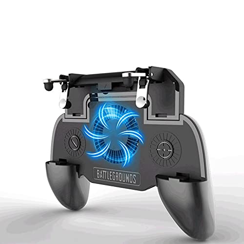 Oluote Controlador de Juego Móvil,Mando para Movil PUBG,PUBG Mobile Game Controller con Ventilador de Enfriamiento para Android y iOS de 4.7 a 6.5 Pulgadas.