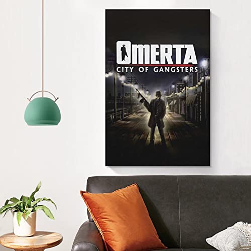 Omerta City of Gangsters - Póster decorativo para pared, diseño de la ciudad de los gángsters, 30 x 45 cm