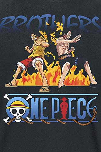 One Piece Brothers Camiseta Negro XL