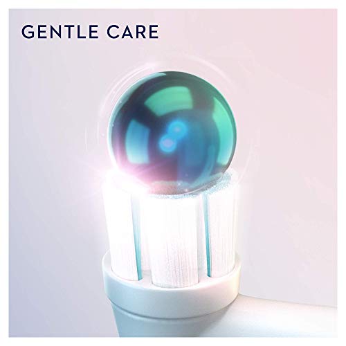 Oral-B iO Gentle Care Recambios Cepillo de Dientes Eléctrico, Pack de 2 Cabezales, Blanco - Originales