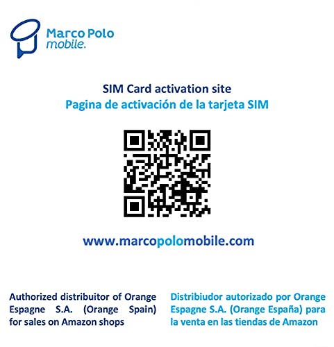 Orange Spain - Tarjeta SIM Prepago 25 GB en España | 5.000 Minutos Nacionales | 50 Minutos internacionales | Activación Online Solo en www. marcopolomobile .com