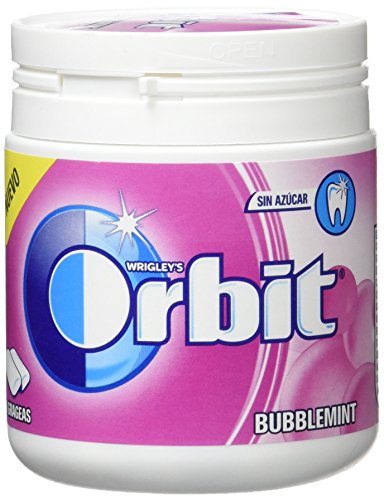 Orbit - Bubblemint - Chicle sin azúcar con edulcorantes y sabor a frutas y menta - 84 g - [Pack de 6]