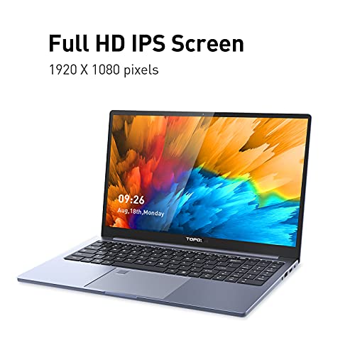 Ordenador portátil para juegos TOPOSH, 16GB de RAM, SSD de 512 GB, 10ª generación I7 1065G7 de 3,9 GHz,tarjetas gráficas discretas de 2 G, con teclado retroiluminado US QWERTY Fingerprints Unlock-Gray