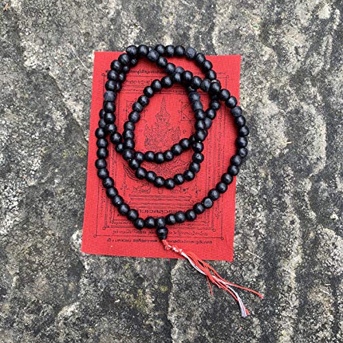 Origin Siam - Rosario de sándalo hecho a mano con 108 cuentas de oración de mantra para relajación, yoga, meditación, zen, paz, atención plena, estrés y ansiedad