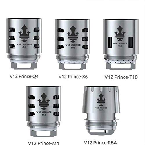 Original Smok TFV12 Prince Coils Q4 X6 M4 Fit TFV12 Prince Verdmapfer Stick Prince Kit Smok Mag Kit Pack of 3 (TFV12 Prince Q4)