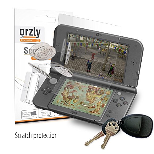 Orzly 3DSXL Protectores de Pantalla, Multi-Pack de 6 Protectores (3 para la Pantalla de Arriba, y 3 para la Pantalla de Abajo) – 100% Transparente para Nintendo 3DS XL Original o Nuevo New 3DS XL