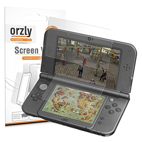 Orzly 3DSXL Protectores de Pantalla, Multi-Pack de 6 Protectores (3 para la Pantalla de Arriba, y 3 para la Pantalla de Abajo) – 100% Transparente para Nintendo 3DS XL Original o Nuevo New 3DS XL