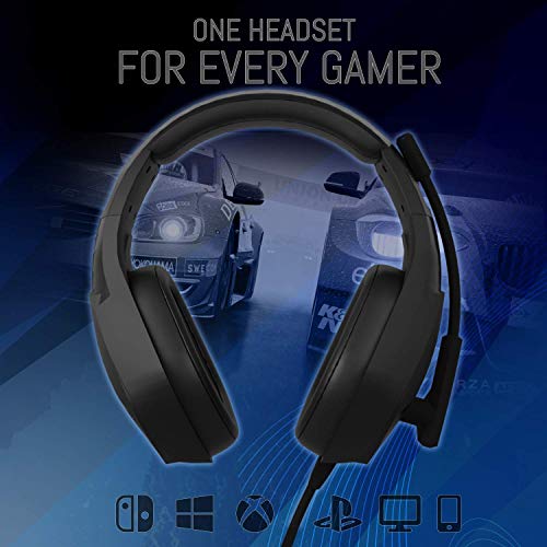 Orzly Auriculares Gaming Compatible con PS5, PS4, PC, Xbox, Nintendo Switch, con microfono, Sonido Premiun RGB Luz LED, cancelación de Ruido - Hornet RXH -20 Abyss Edicion