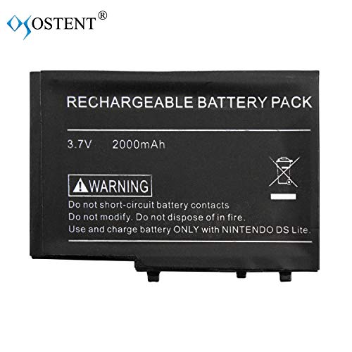 OSTENT 2000mAh 3.7V Rechargeable Lithium-ion Battery + Tool Pack Kit Compatible for Nintendo DSL NDS Lite