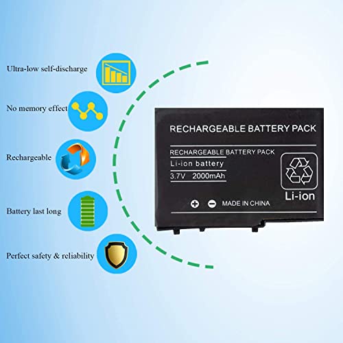 OSTENT 2000mAh 3.7V Rechargeable Lithium-ion Battery + Tool Pack Kit Compatible for Nintendo DSL NDS Lite