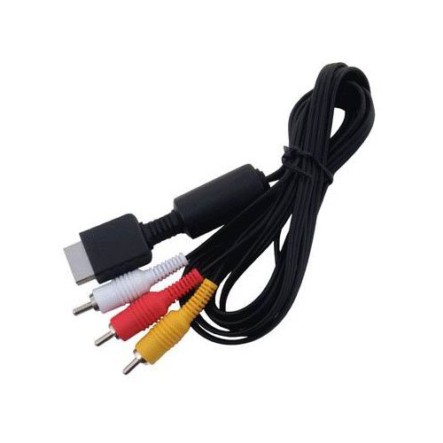 OSTENT AV Audio Vídeo Compuesto Cable Compatible para Sony PS1 PS2 PS3 Sistema Consola Videojuegos