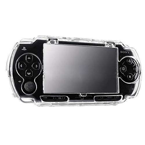 OSTENT Protector Clear Crystal Travel Carry Hard Cover Case Shell Compatible for Sony PSP 1000 Game Console