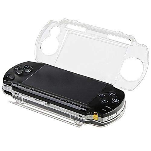 OSTENT Protector Clear Crystal Travel Carry Hard Cover Case Shell Compatible for Sony PSP 1000 Game Console