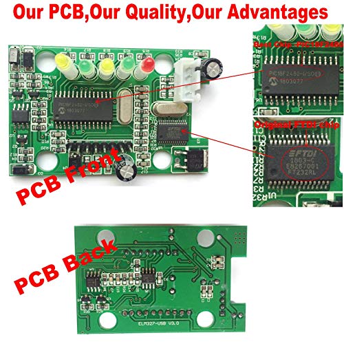 OTKEFDI ELM327,ELM-327 Forscan ELM 327-HS-CAN y MS-Can Modificado ELM327 OBD Compatible con Forscan Focccus ELMconfig FF2 Software para Focus Mondeo Kuga Edge Exploror F50 Taurus Everest Escort