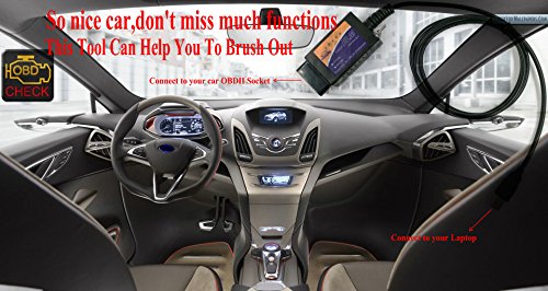 OTKEFDI ELM327,ELM-327 Forscan ELM 327-HS-CAN y MS-Can Modificado ELM327 OBD Compatible con Forscan Focccus ELMconfig FF2 Software para Focus Mondeo Kuga Edge Exploror F50 Taurus Everest Escort