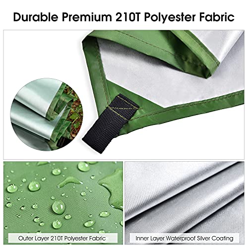 OTraki Toldo Camping Impermeable 3M×3M Rain Tarp UV Protección Lona para Acampar con Accesorios Portátil Toldo para Hamaca Furgoneta Playa Vivac Exterior