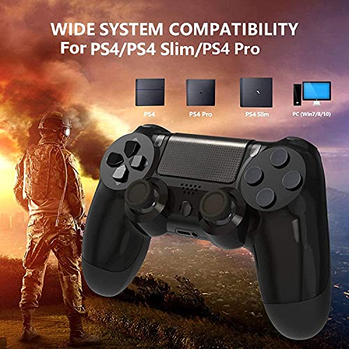 OUKELEE Wireless Controller for PS4, Bluetooth Gaming Remote Gamepad Joystick, with Touch Pad High-Precision, Six-axis Dual Vibration Shock and Audio, Compatible with PlayStation 4 /Slim/Pro/PS3