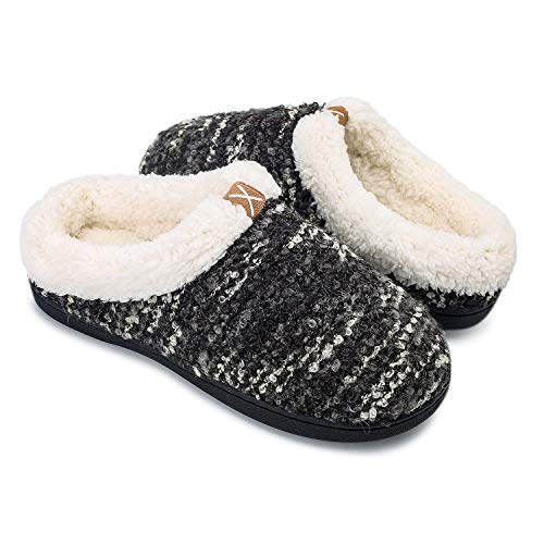 OUSIMEN Zapatillas Casa Hombre Mujer Invierno Calido Zapatillas Memory Foam Slipper Ultraligero cómodo y Antideslizante Zapatilla de Estar por casa para Mujer Zapatillas de Interior