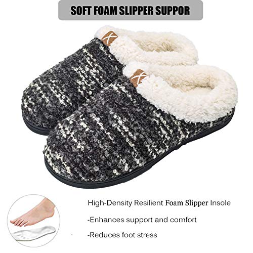 OUSIMEN Zapatillas Casa Hombre Mujer Invierno Calido Zapatillas Memory Foam Slipper Ultraligero cómodo y Antideslizante Zapatilla de Estar por casa para Mujer Zapatillas de Interior