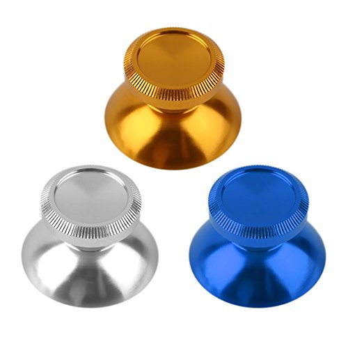 Outstanding® 2pcs Aluminio aleación de Metal analógico Thumbstick Thumb Sticks Joystick Tapa de Repuesto para PS4 Xbox One