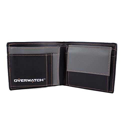 Overwatch OVERWATCH Logo Faux Leather Tri-Fold Monedero 12 Centimeters Negro (Black)