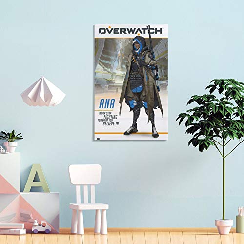 Overwatch - Póster de videojuegos HD1 cuadro decorativo lienzo para pared, para sala de estar, dormitorio, 60 x 90 cm
