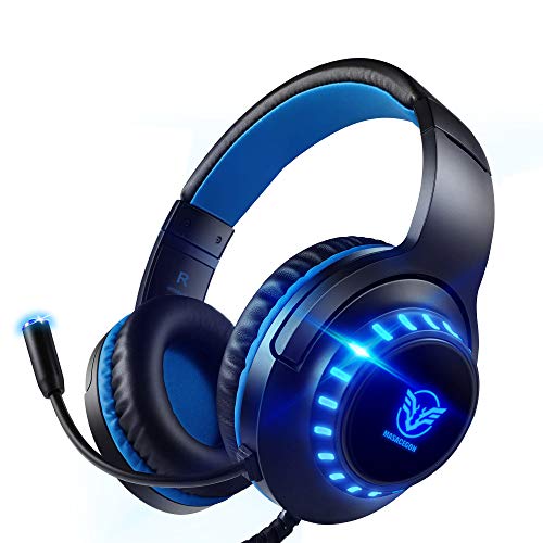 Auriculares Alambricos Gamer Con Microfono Integrado y Cable de 3.55mm  Compatibilidad Universal