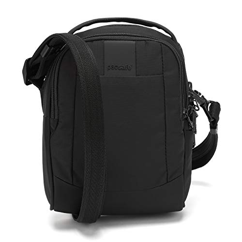 Pacsafe Metrosafe LS100 Anti-Theft Cross Body Bag Bolso Bandolera, 23 cm, 3 Liters, Negro (Black 100)