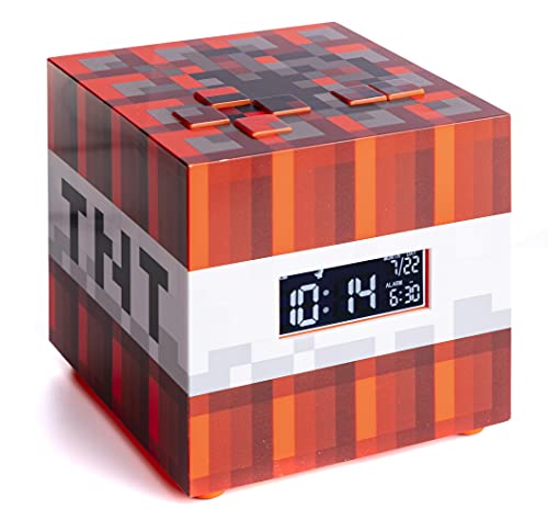 Paladone Minecraft TNT - Reloj Despertador con Licencia Oficial